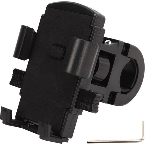 Support téléphone moto montage rapide, coussinet silicone pour guidon, fixation pour smartphones 4,7-6,7 pouces (1/5)