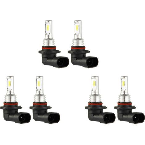 HB3 9005 LED-Lampenset (6 Lampen) für Scheinwerfer und Fernlicht, 35 W, 4000 lm, 6000 K Weiß, hohe Leistung (1/5)
