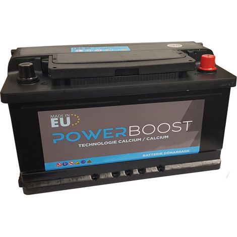 Power Battery – Batterie voiture 12V 80Ah 700A – Technologie plomb calcium – Démarrage rapide pour véhicules légers et camionnettes