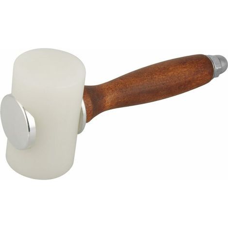 Marteau Cuir Poignée en Bois T Tête en Nylon Outil pour Sculpture de Cuir Bricolage Artisanat Cuir (1/5)