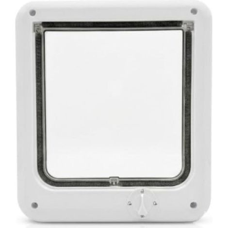 Grande chatière pour porte intérieure, volet intérieur de 19,8 x 18,5 cm, système de verrouillage à 4 points, en plastique ABS robuste et résistant (1/5)