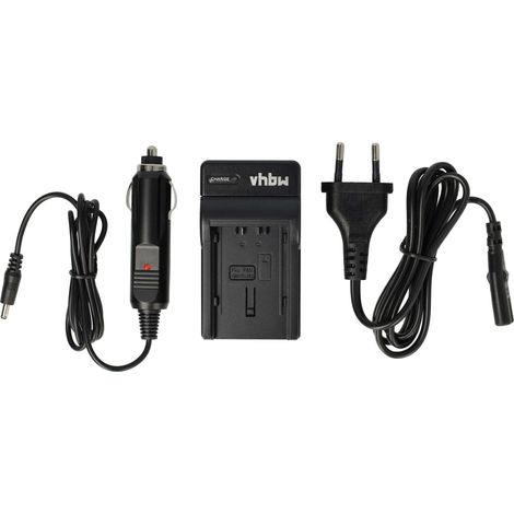 vhbw Ladegerät kompatibel mit Panasonic HC-X900M, HC-X900, HC-X909, HC-X800 Kamera - Ladeschale, Kfz-Adapter Ladeanzeige (1/5)