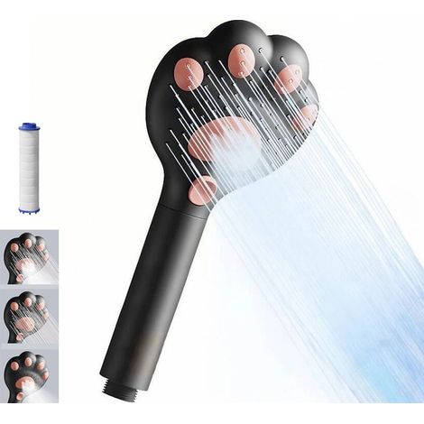 Douchette Main Libre Chat Mignon - 3 Fonctions, Filtre à Eau - Pour Douche et Bain (1/5)