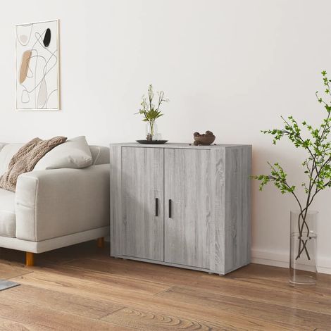 Buffet, Meuble de Rangement, Armoire de Cuisine Sonoma gris 80x33x70 cm Bois d'ingénierie RDS1064 (1/5)