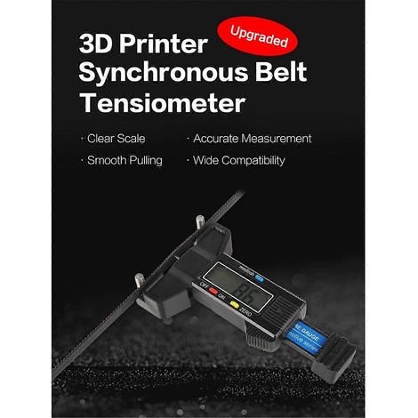 Pièces d'imprimante 3D 2GT Tensiomètre élastique pour courroie de distribution Testeur de tension de courroie synchrone Détection (1/5)