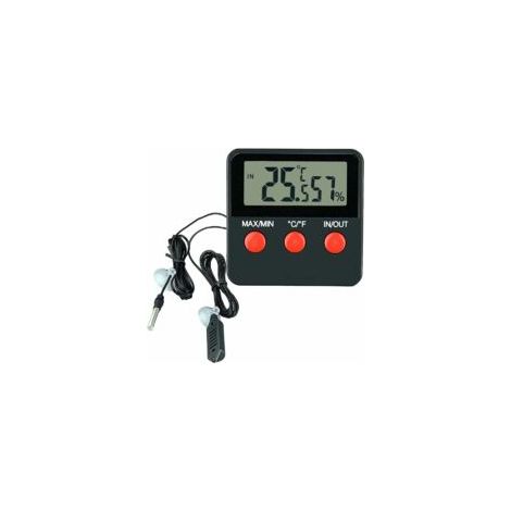 Termómetro higrómetro digital LCD para reptiles, medidor de temperatura y humedad para terrario, incubadora de mascotas y depósito - Crezuo