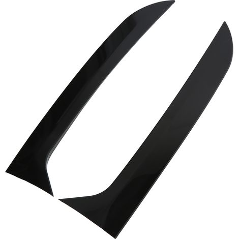 Lame arrière brillante noir Spoiler de fenêtre latérale Couvercle garniture Remplacement pour MK1 2007-2016 (1/5)