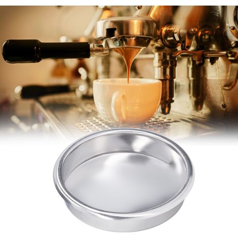 Reinigungsschale aus Edelstahl für 58-mm-Halbautomaten-Kaffeemaschinen, mit nicht porösem Filter und Reinigungstank. (1/5)