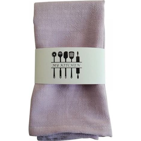 Serviette En Tissu - 40 x 40 cm - En Lin Coton - Pour Repas Familiaux Buffets Et Réceptions - Lot De 1 (1/5)