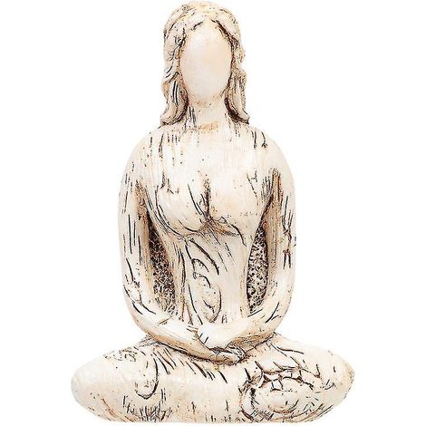 figurine de déesse du yoga en résine (1/3)