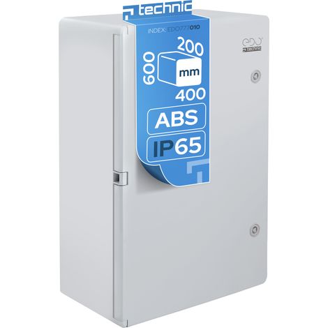 Coffret électrique nu étanche IP65 en ABS 400 x 600 x 200 mm - Montage en saillie (1/5)