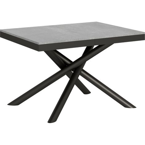 Tavolo "Barletta" allungabile in legno per sala da pranzo -Allungabile fino a 224 cm / Cemento (1/5)