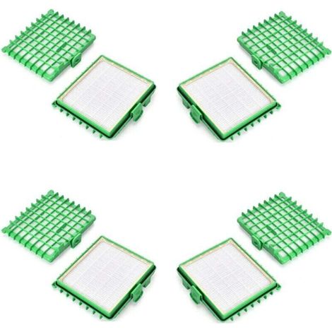 4 pièces ZR002901 Filtre pour Rowenta Silence Force,Silence Force Compact, Silence Force Extreme,X-Trem Power/XL/Allergy Care(RO5745EA ne convient pas)
