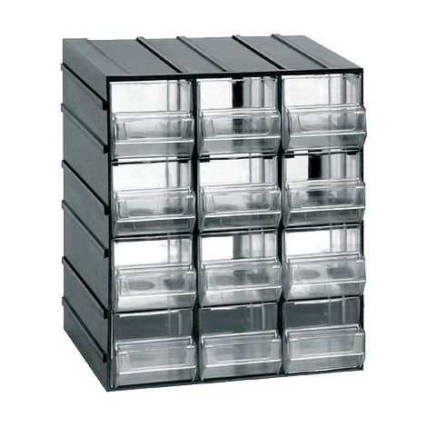 CASSETTIERA PORTAMINUTERIA VARIOBOX - CASSETTI 12 MM 192X148 H.MM 230- 2 pezzi