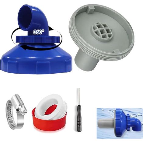 Buse de remplissage de piscine rotative à 360° pour Intex Bestway Buse de sortie de piscine Accessoires,accessoires de piscine,raccord de tuyau (1/4)