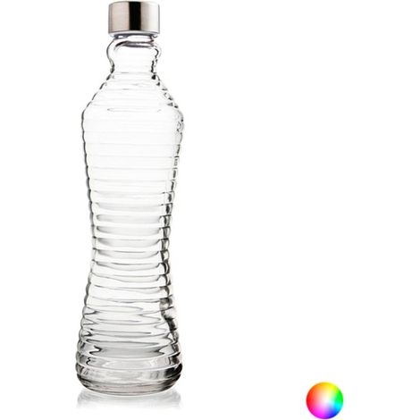 BOUTEILLE EN VERRE BLEU RUSTIQUE - 1 L (1/5)