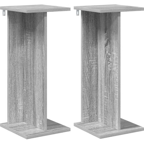 vidaXL Support de Plante 2 pièces Sonoma gris 25 x 25,5 x 60,5 cm