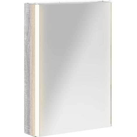 Maison Exclusive - Mobiletto per specchio da bagno Grigio Sonoma