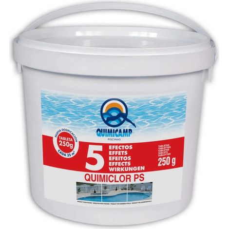 Quimicamp Chlor Quimiclor 5 Aktionen 5 kg Tablette 250 g 201805