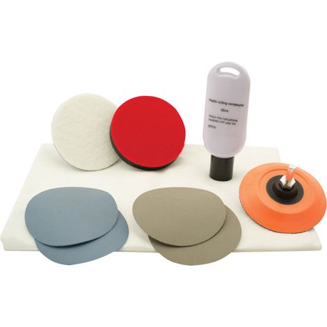 Flexipads World Class Plastic Scratch Repair and Polishing Kit (Model: GP207)