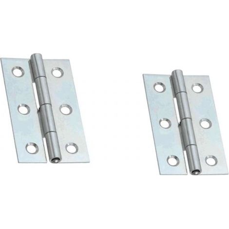 2 PEZZI CERNIERE CERNIERA A LIBRO ALI PIANE PER MOBILE IN LEGNO 90x50 mm