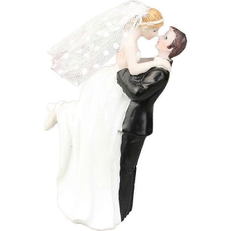Hochzeitstortenfigur aus Kunstharz, Tortendekoration für Verlobung und Jahrestag (1/5)