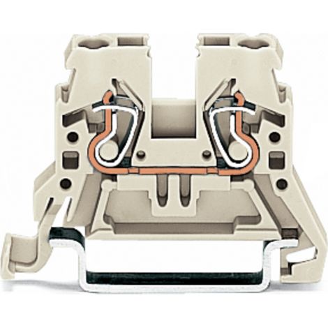 Connecteur de barre omnibus à 2 fils 2,5 mm² Gris clair 870-909 (1/2)