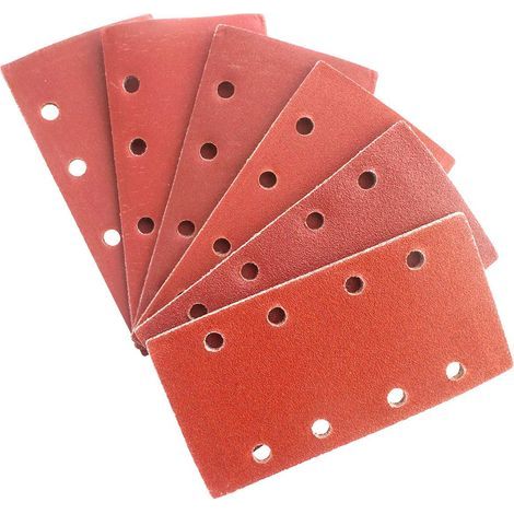 Schleifblätter Schleifpapier für Schleifmaschinen Körnung 60 80 120 180 240 320, 8 Löcher Packung mit 30 Blättern 95 mm x 185 mm (1/5)