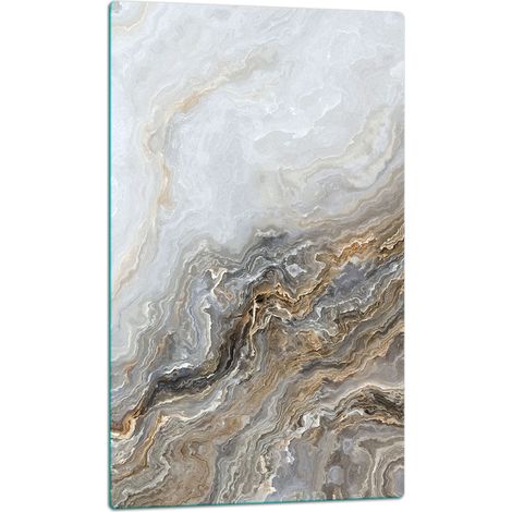 TAGLIERE IN VETRO 30x52 MARMO (1/5)