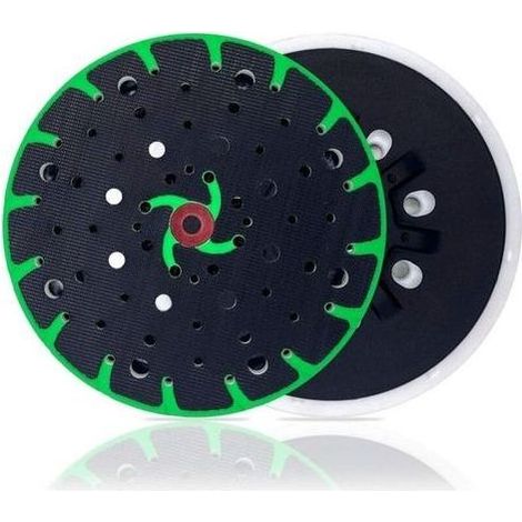 Plateau ponceuse 150 mm avec aspiration de poussière - Filetage de raccordement M8 - remplacement du festool plateau ponceuse, compatible avec le ponceuse excentrique 150mm bosch etc (1/4)