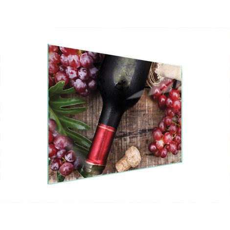 PLACA PROTECTORA DE VIDRIO PARA ESTUFA 70x52 VINO (1/5)