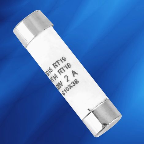 10 leistungsstarke zylindrische Sicherungen mit Anzeige 10x38 380-500VAC 2A (1/5)