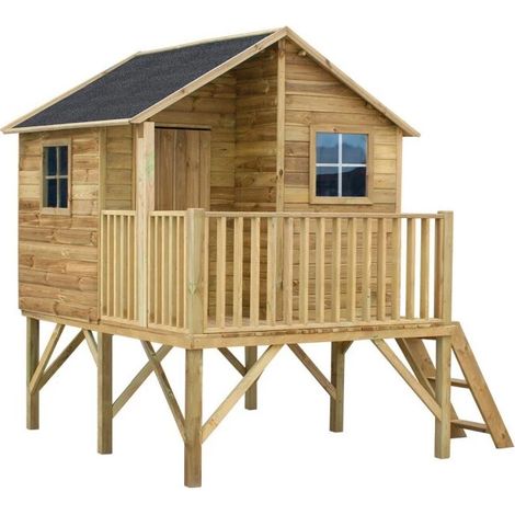 casetta da giardino per bambini domus "leonardo" in legno 175x226x250,5 cm