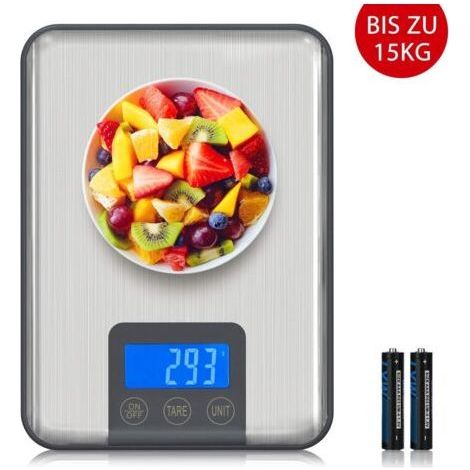 Digital scale - Professional electronic scale - With a large platform - Weigh from 1g to 15kg (1/4)