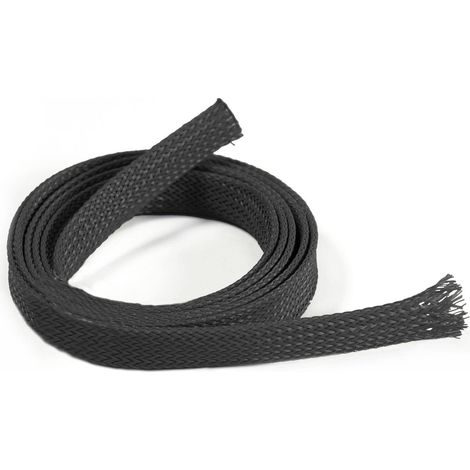 Guaina Trecciata in poliestere per cavi elettrici flessibile resistente -100 m / 5-12