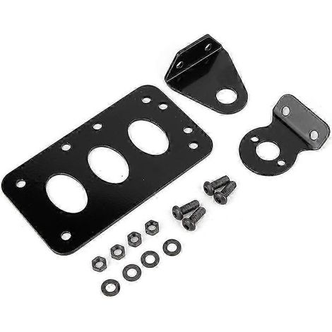Support de plaque d'immatriculation arrière de moto en fer, accessoire de modification pour feu arrière latéral (1/4)