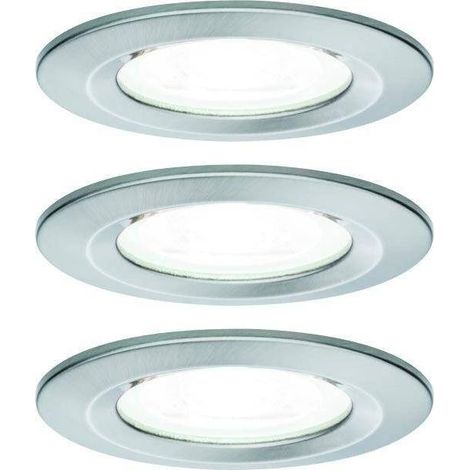 Paulmann Nova Faretto da incasso Acciaio spazzolato 3x6,5 W LED