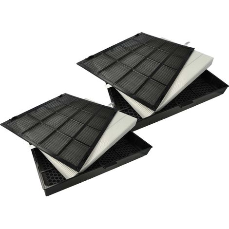 vhbw 2x Air Filter Replacement for Ideal 8710002 for Air Purifier - Combi Filter Pre Filter + HEPA + Activated Carbon