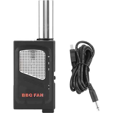 Tragbarer Grillventilator, Mini-elektrisches Kochluftgebläse für Grill, Picknick, Camping, Kamin, Zubehör, Werkzeuge