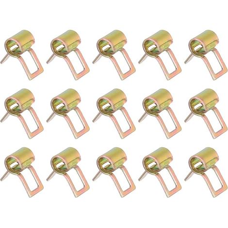 15Pcs Collier À Ressort Collier De Tuyau Couleur Zinc (1/5)