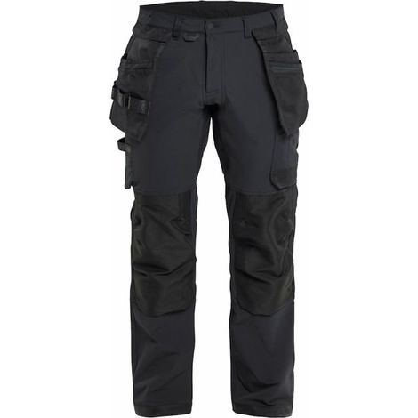 Pantalon de travail artisan stretch 4D BLAKLADER 1720 - Noir - 44 - Jambes standard (1/4)