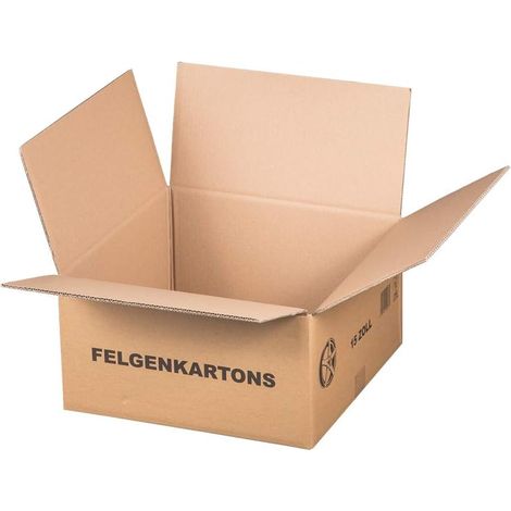 4 cartons pour jantes, rainures intégrées, pour roues 15-22 pouces, emballage stable