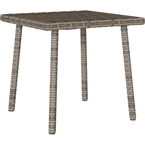 Maison Exclusive - Garten-Couchtisch Rechteckig Grau 40x40x37 cm