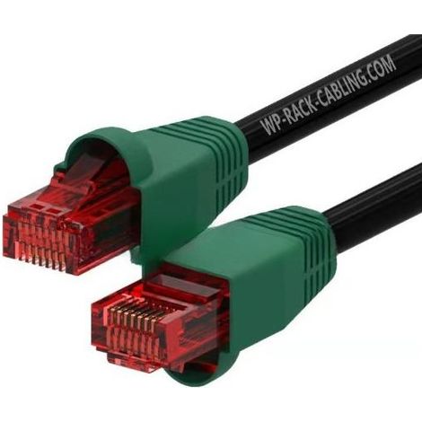 WP WPC-PAT-6U300BL-O Netzwerkkabel Schwarz, Grün, Rot 30 m Cat6 U/UTP (UTP)