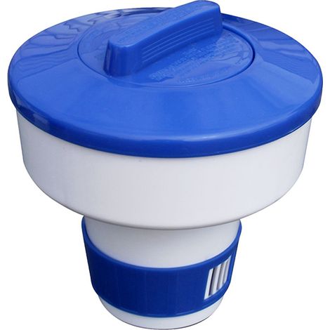 FPLUS dosificador flotante c , CLORADOR FLOTANTE

Azul: Dosificador flotante para tabletas de 200 y 500 g, de cloro y bromo, con capacidad
de 1 kg (5 tabletas). (1/3)