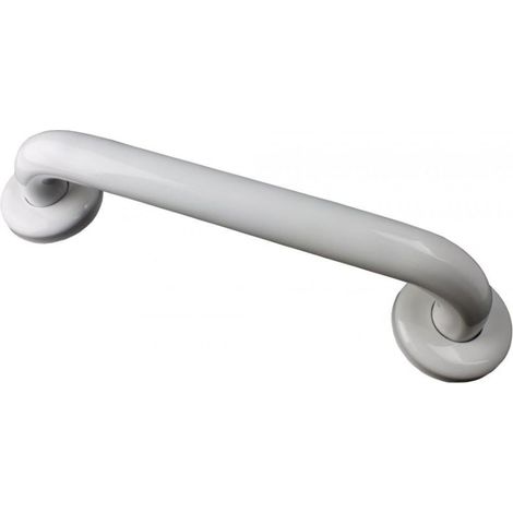 AKW Epoxy Coated Stainless Steel Grab Rail 300mm Length - White (1/2)
