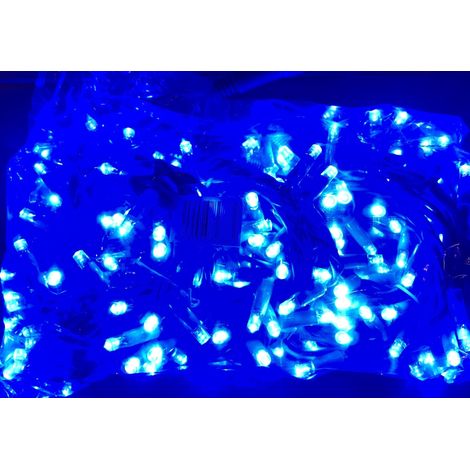 Jandei - Guirnalda 220V 12M(3x4M) Luz Azul (T) Cable Azul Guirnaldas LED