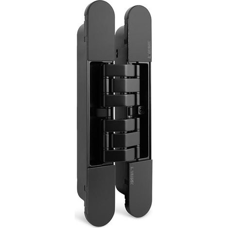 BISAGRA INVISIBLE KUBI7 K7200 NEGRO REVERSIBLE. 200Kgs/2BIS. 230X80mm.