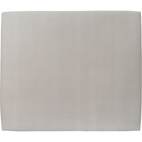 Tete de lit Tapissée Velours Gris clair L 140 cm - Ep 10 cm rembourré (1/4)