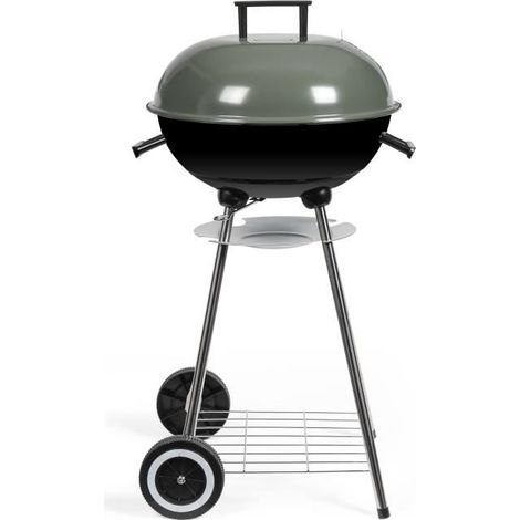 Barbecue a charbon - LIVOO - DOC172K - ø41 cm - Grille en acier chromé - Hauteur 69,5 cm - Poignées - 2 roues crantées (1/5)